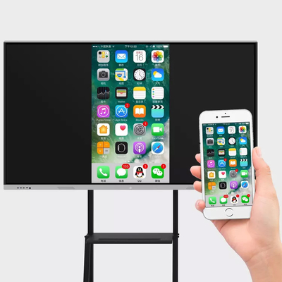 IR Touch 20 Points 100 Inch Interactive Board 4K Resolution