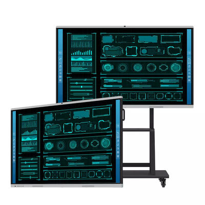 Anti Reflection Tempered Glass Interactive Flat Panel , Smart Touch Interactive Board